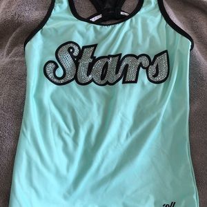 Mint green World Cup Shooting Stars tank top!